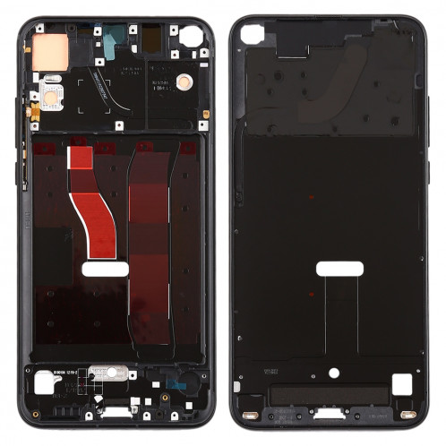 Plaque de lunette de cadre LCD avec boîtier latéral d'origine pour Huawei Honor V20 (Vue d'honneur 20) (Noir) SH119B1700-36