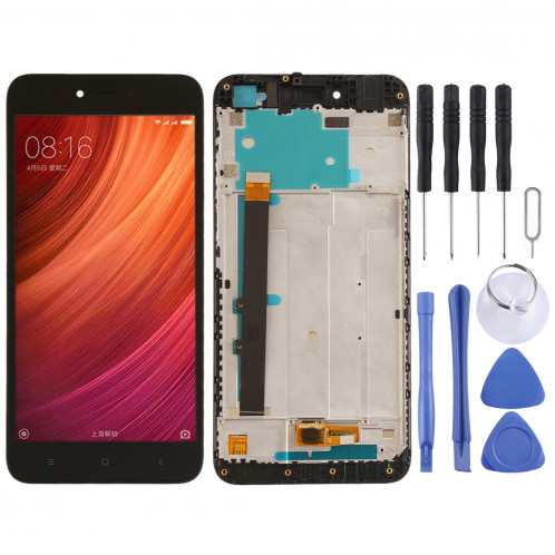 Ecran LCD et numériseur Assemblage complet avec cadre pour Xiaomi Redmi Note 5A (Noir) SH222B686-36