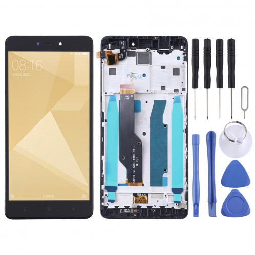 Ecran LCD et ensemble de numérisation complet avec cadre pour Xiaomi Redmi Note 4X (Noir) SH224B1457-36