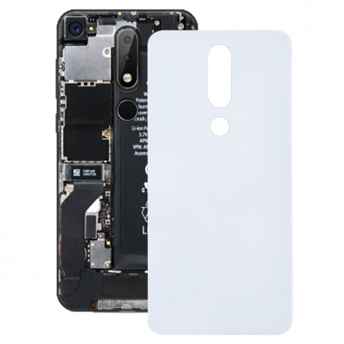 Couverture arrière pour Nokia X6 (2018) (Blanc) SH53WL1811-36
