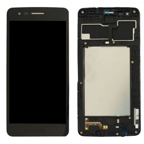 iPartsAcheter pour LG K8 2017 / M200N / M210 / MS210 LCD Écran + Écran Tactile Digitizer Assemblée avec Cadre (Noir) SI71BL1442-36