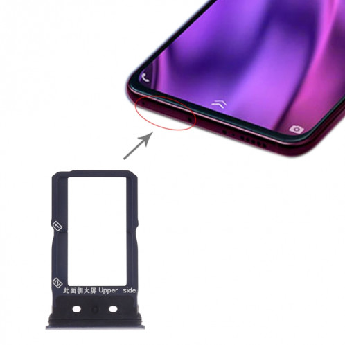 Pour Vivo NEX Dual Display SIM Card Tray + SIM Card Tray (Noir) SH596B396-35