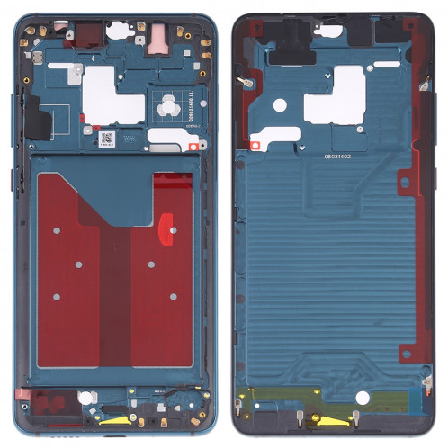 Plaque de cadre avant pour boîtier LCD avec touches latérales pour Huawei Mate 20 (bleu) SH624L957-36