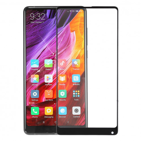 Écran avant lentille en verre pour Xiaomi Mi Mix2 (noir) SH633B1232-36