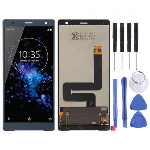 Ecran LCD et convertisseur. Assemblage complet (Original) pour Sony Xperia XZ2 (Bleu). SH64LL568-36