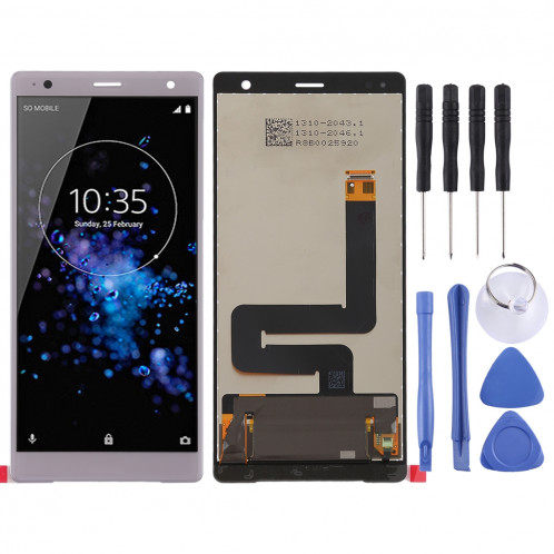 Ecran LCD et convertisseur. Assemblage complet (Original) pour Sony Xperia XZ2 (Violet) SH64PL1560-36