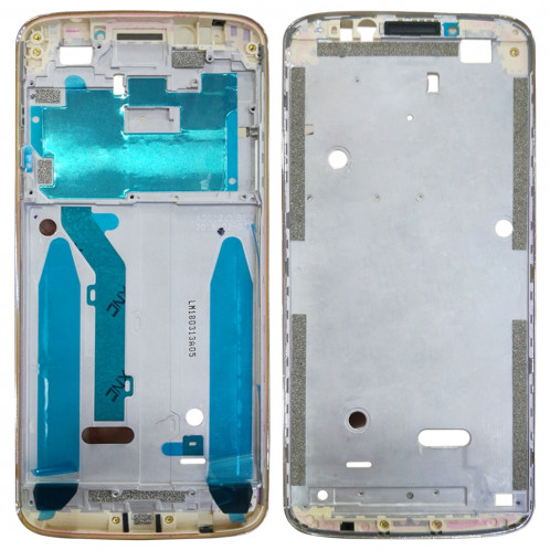 Monture de cadre LCD pour boîtier avant pour Motorola Moto G6 Play (Or) SH736J1361-35