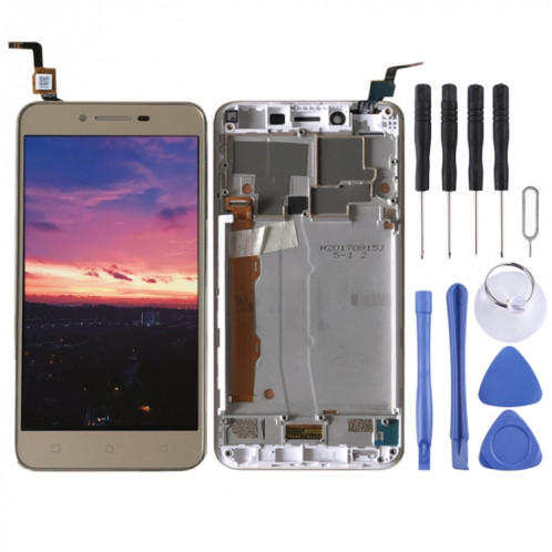 Écran LCD OEM pour Lenovo Vibe K5 A6020A40 Assemblage complet du numériseur avec cadre (Or) SH746J704-34