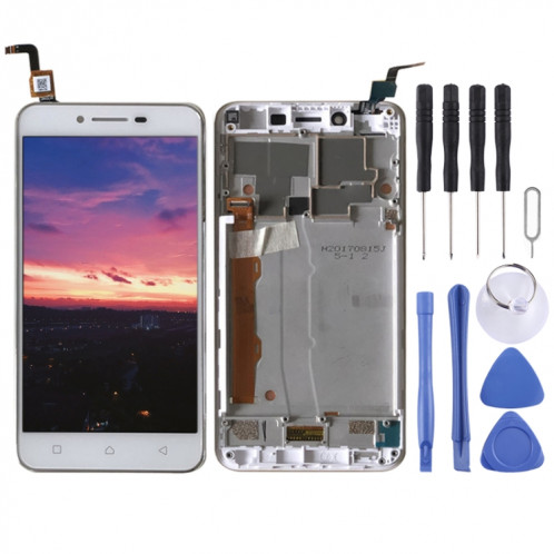 Écran LCD OEM pour Lenovo Vibe K5 A6020A40 Assemblage complet du numériseur avec cadre (Blanc) SH746W230-34