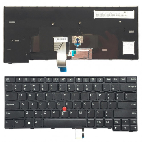 Clavier d'ordinateur portable anglais version US avec bâtons de pointage pour Lenovo Thinkpad E470 / E470C / E475, Teclado 01AX080 / 01AX040 / 01AX000 / SN20K93235 SH8771188-33