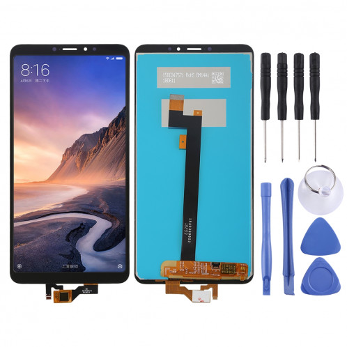 Ecran LCD et Digitizer Full Assembly pour Xiaomi Mi Max 3 (Noir) SH967B383-36