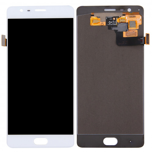 iPartsAcheter pour OnePlus 3 (A3000 version) écran LCD + écran tactile Digitizer Assemblée (blanc) SI990W515-36