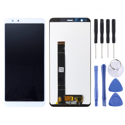 Écran LCD et numériseur Assemblée complète pour Asus Zenfone Max Plus (M1) X018DC X018D ZB570TL (Blanc) SH006W1629-36