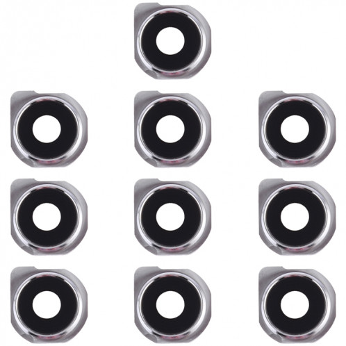 Couvercle d'objectif de caméra 10 pièces pour LG Q6 / LG-M700 / M700 / M700A / US700 / M700H / M703 / M700Y (noir) SH012S1794-34
