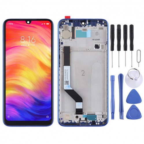 Ecran LCD et Digitaliseur Complet avec Cadre pour Xiaomi Redmi Note 7 / Redmi Note 7 Pro (Bleu) SH365L475-36