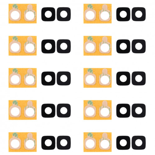 10 PCS Back Camera Lens Cover avec autocollant pour Galaxy J2 Prime SH944471-34