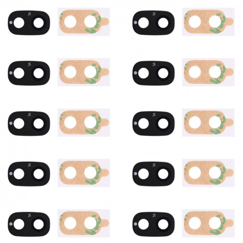 10 PCS Back Camera Lens Cover avec autocollant pour Galaxy J7 Pro SH944855-34