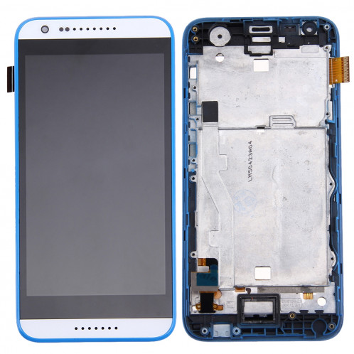 iPartsAcheter pour HTC Desire 620 Original Écran LCD + Écran Tactile Digitizer Assemblée avec Cadre (Blanc + Bleu) SI98LL213-37