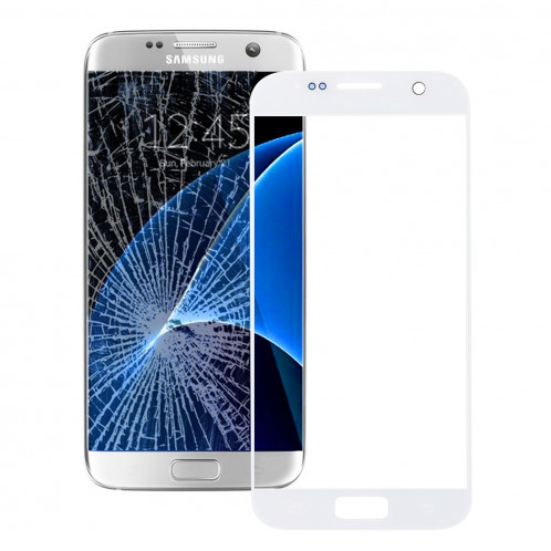 iPartsAcheter pour Samsung Galaxy S7 / G930 lentille extérieure en verre (blanc) SI03WL1635-37
