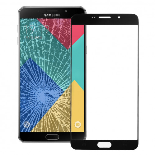 iPartsAcheter pour Samsung Galaxy A9 (2016) / A900 écran avant verre extérieur (noir) SI04BL1693-38