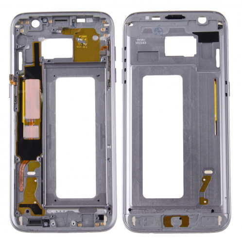 iPartsAcheter pour Samsung Galaxy S7 Edge / G935 Boîtier Avant LCD Cadre Lunette (Gris) SI073H824-36