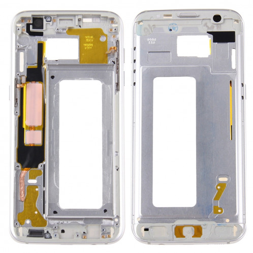 iPartsAcheter pour Samsung Galaxy S7 Edge / G935 Boîtier Avant Cadre LCD Cadre Lunette (Argent) SI073S764-36