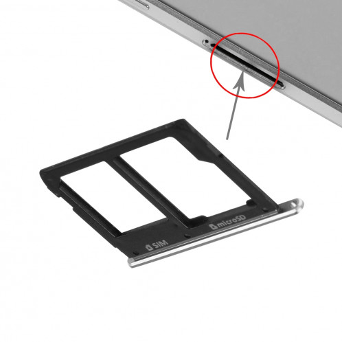 iPartsAcheter le plateau de la carte SIM et le remplacement de la carte Micro SD pour Samsung Galaxy A9 (2016) / A9000 (Noir) SI110B913-34