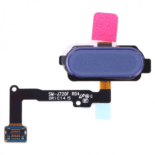 Câble flexible pour capteur d'empreintes digitales Galaxy J7 Duo SM-J720F (bleu) SH139L812-34
