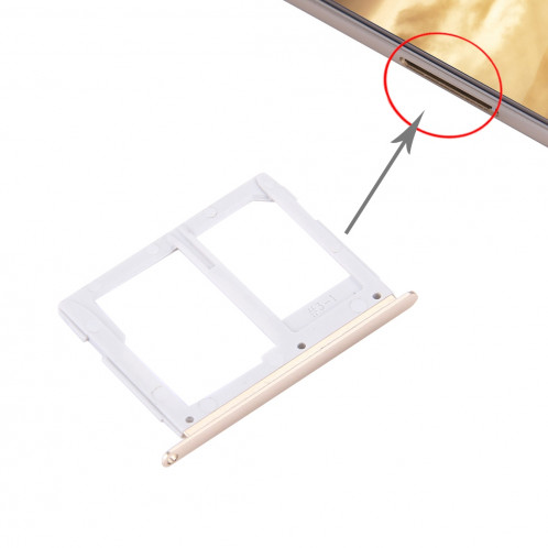 iPartsAcheter pour Samsung Galaxy C5 / C5000 Carte SIM + Plateau Micro SD / Carte SIM (Or) SI221J236-34