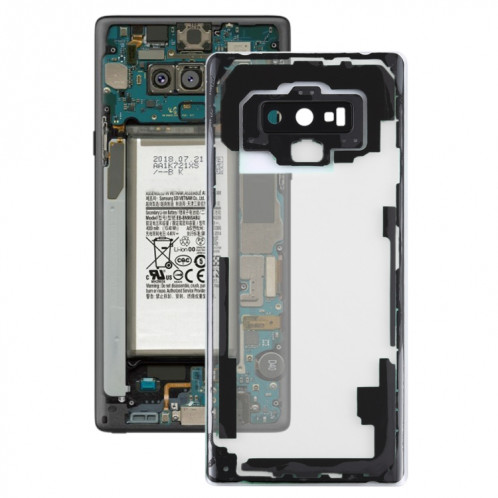 Pour Samsung Galaxy Note9 / N960D N960F Couvercle arrière de batterie transparent avec couvercle d'objectif d'appareil photo (Transparent) SH07TL1426-36