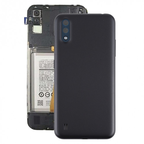 Pour le couvercle arrière de la batterie Samsung Galaxy A01 (noir) SH57BL260-36