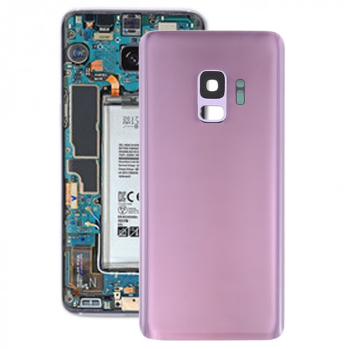 Coque arrière de batterie pour Galaxy S9 avec objectif d'appareil photo (violet) SH70PL744-36