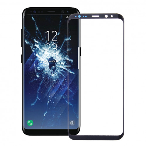 iPartsAcheter pour Samsung Galaxy S8 écran avant verre extérieur (noir) SI954B1852-35