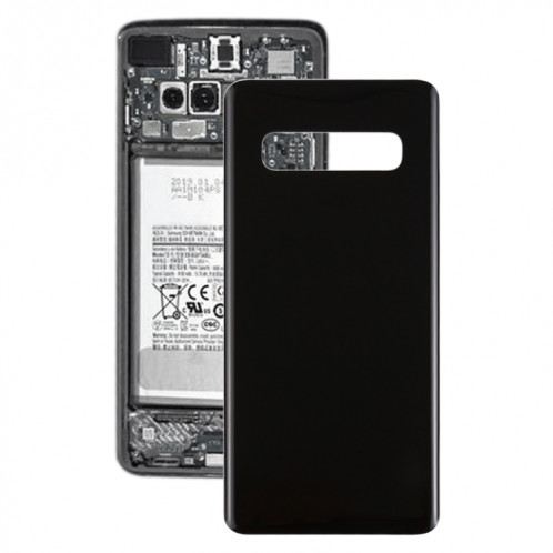 Pour le couvercle arrière de la batterie Galaxy S10 (noir) SH31BL1191-36
