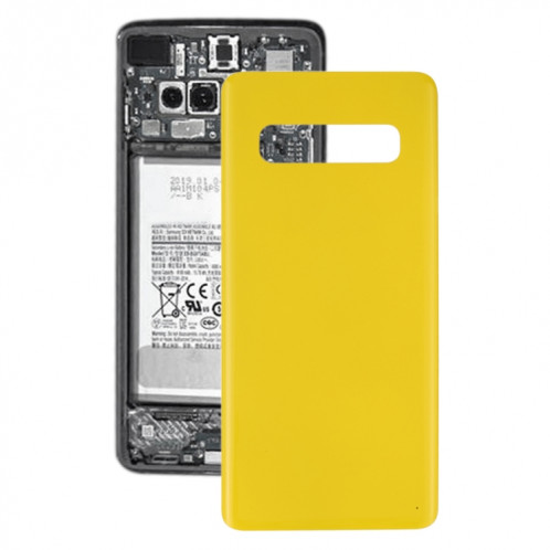 Pour le couvercle arrière de la batterie du Galaxy S10 (jaune) SH31YL1759-36