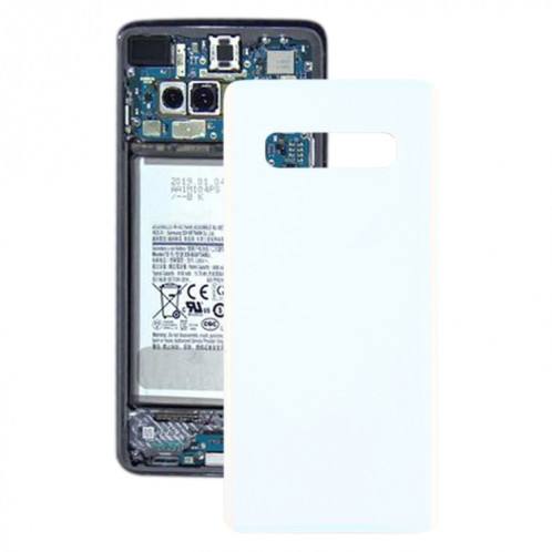 Pour le couvercle arrière de la batterie du Galaxy S10+ (blanc) SH32WL50-36