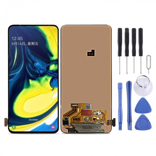 Écran LCD Super AMOLED d'origine pour Galaxy A80 A90 A805F avec assemblage complet du numériseur (noir) SH290B336-35