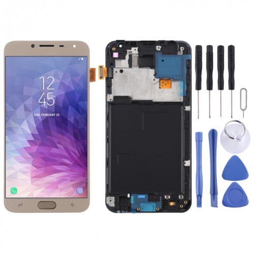 Écran LCD TFT pour Galaxy J4 J400F/DS Assemblage complet du numériseur avec cadre (Or) SH72JL1424-36