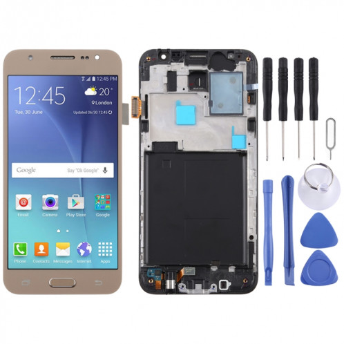 Écran LCD TFT pour Galaxy J5 (2015) / J500F Digitizer Assemblage complet avec cadre (Or) SH74JL224-36