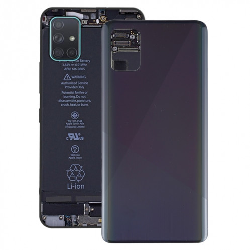 Pour le couvercle arrière de la batterie d'origine Galaxy A51 (noir) SH89BL341-36