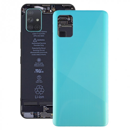 Pour le couvercle arrière de la batterie d'origine Galaxy A51 (bleu) SH89LL1552-36