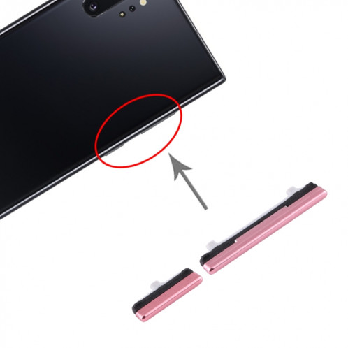 Pour Samsung Galaxy Note10 + Bouton d'alimentation et bouton de contrôle du volume (rose) SH660F973-34
