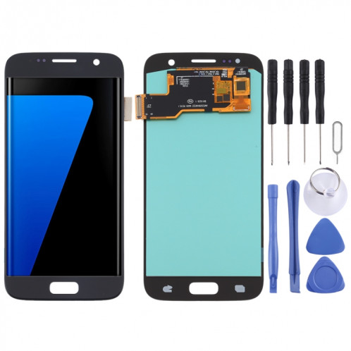 Écran LCD OLED pour Samsung Galaxy S7 avec ensemble complet de numériseur (noir) SH73BL678-36