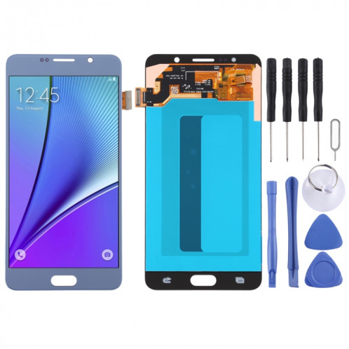 Écran LCD OLED de 5,5 pouces pour Samsung Galaxy Note 5 avec assemblage complet du numériseur (bleu bébé) SH5TTL941-37