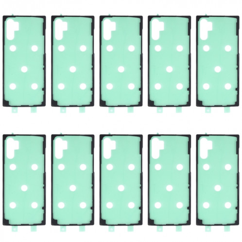 Pour Samsung Galaxy Note10 10 pièces adhésif de couverture de boîtier arrière SH17651539-35