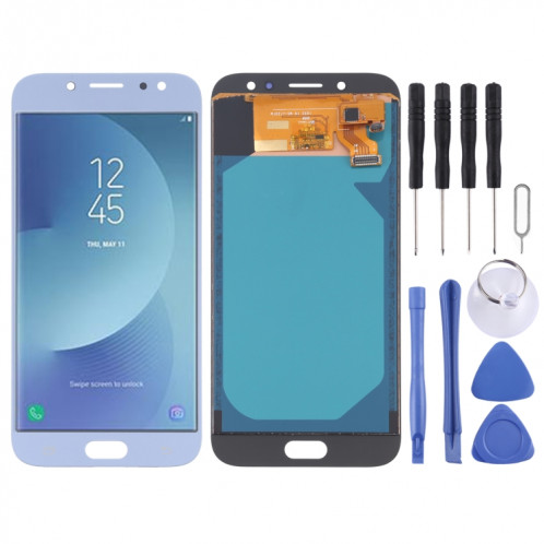 Écran LCD TFT pour Galaxy J7 (2017) / J7 Pro / J730F/DS, J730FM/DS, AT&T avec numériseur complet (Bleu) SH20LL1830-36