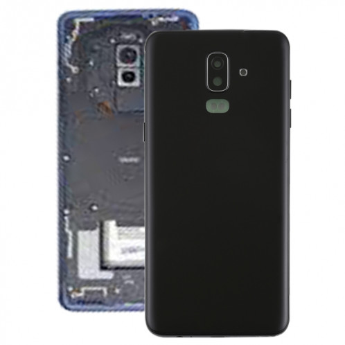Coque arrière pour Galaxy J8 (2018), J810F/DS, J810Y/DS, J810G/DS avec touches latérales et objectif d'appareil photo (noir) SH62BL1992-36