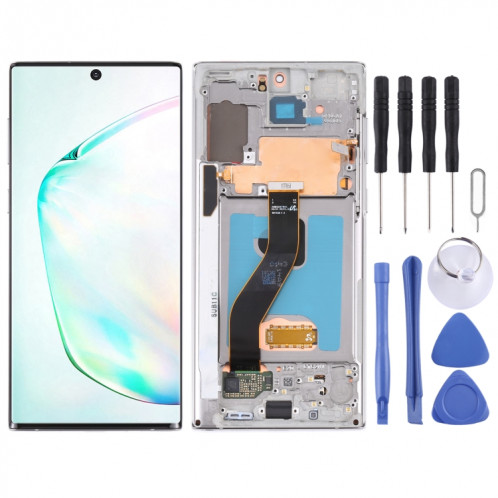 Écran LCD d'origine pour Samsung Galaxy Note10 4G/Note10 5G SM-N971/N970 Assemblage complet du numériseur avec cadre (Gris) SH109H1687-35