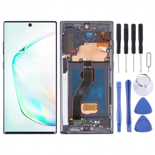 Écran LCD d'origine pour Samsung Galaxy Note10+ 4G/Note10+ 5G SM-N976/N975 Digitizer Assemblage complet avec cadre (Noir) SH2110460-35