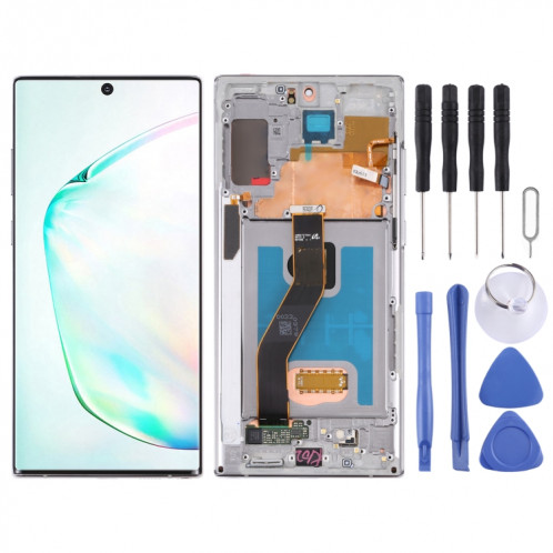 Écran LCD d'origine pour Samsung Galaxy Note10+ 4G/Note10+ 5G SM-N976/N975 Assemblage complet du numériseur avec cadre (Gris) SH110H1932-35